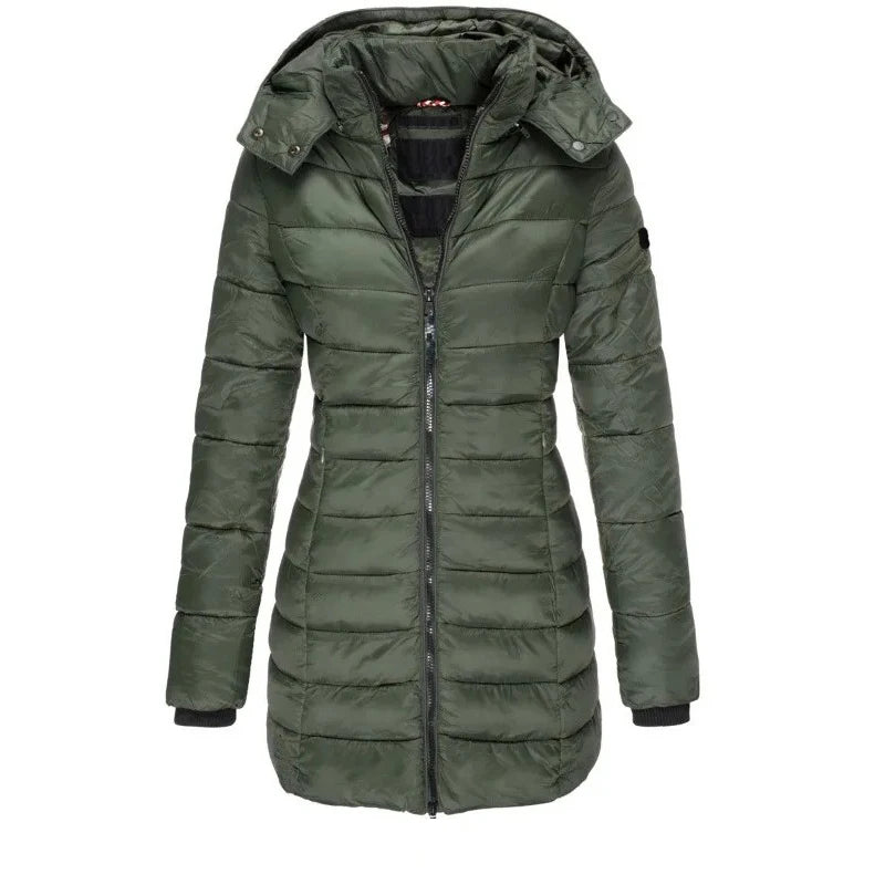 Thick and warm women's winter coats for comfort and well-being.