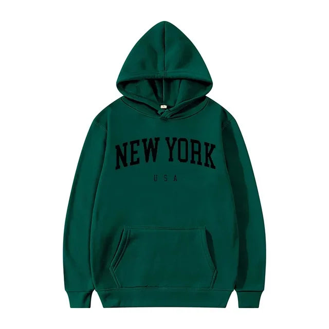 New York City USA sweatshirt (black lettering)