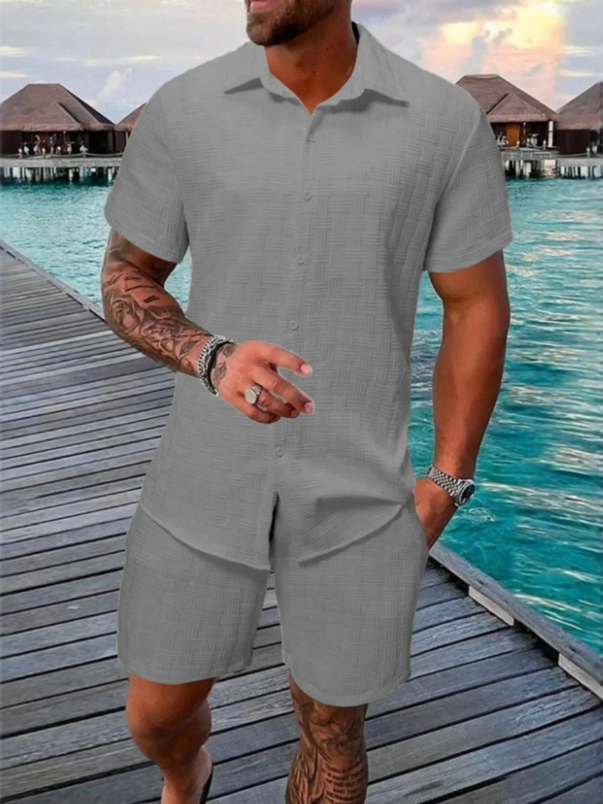 Men's casual summer wear, stylish, sporty