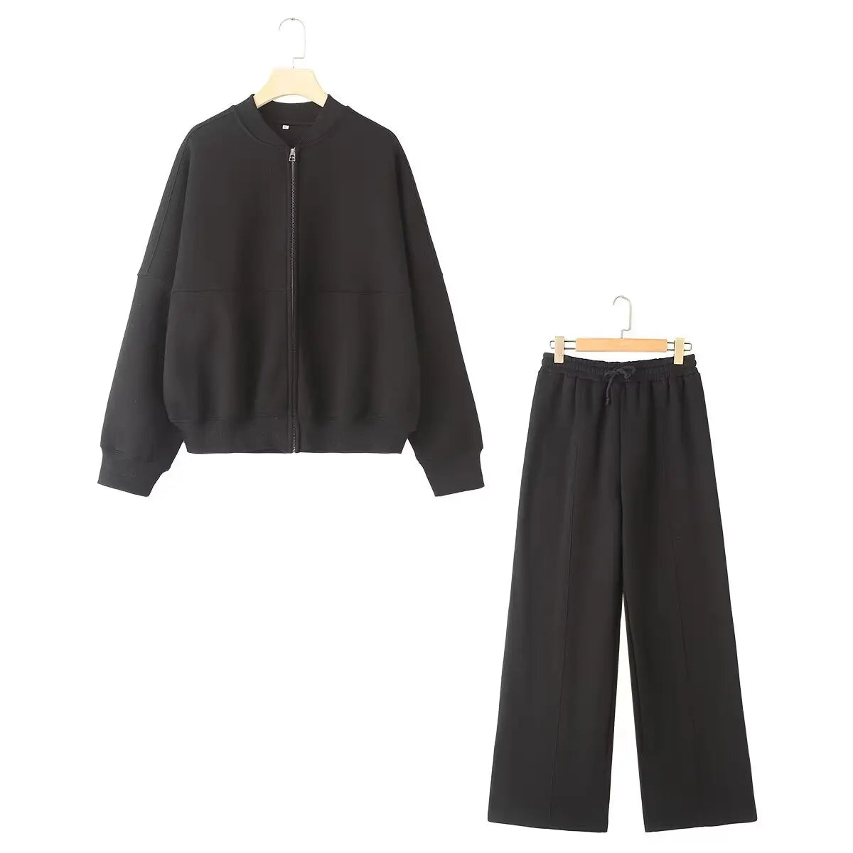 Women's set: bomber jacket and wide-leg pants