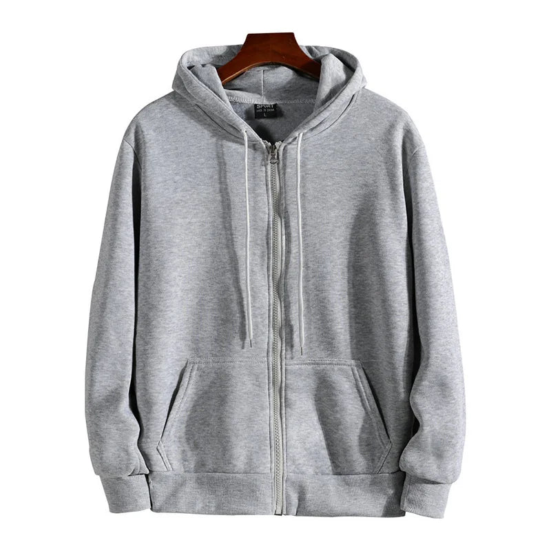 Men's Long Sleeve Hooded Sweatshirt Fashion Casual Male Outfit Sportwear Loose Fit Clothes