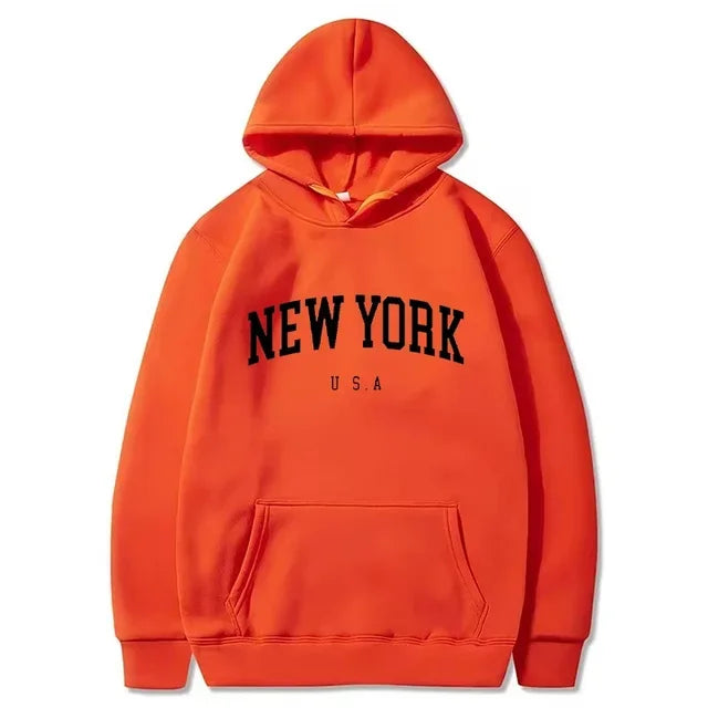 New York City USA sweatshirt (black lettering)