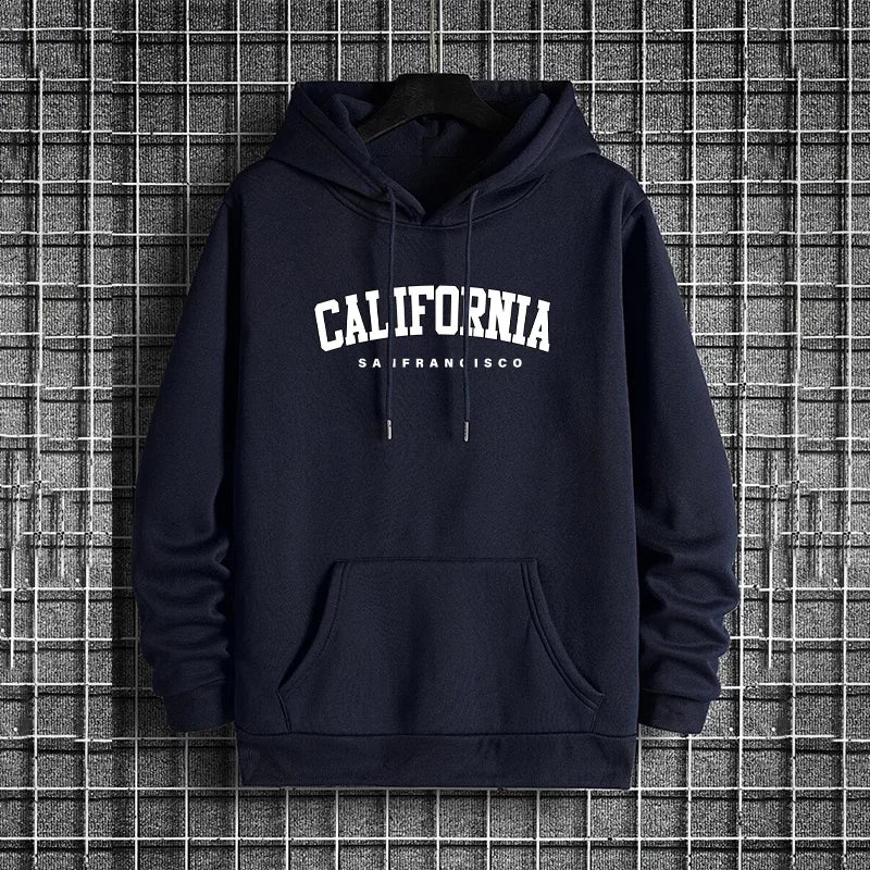 Men's Californian sweatshirt, urban streetwear style