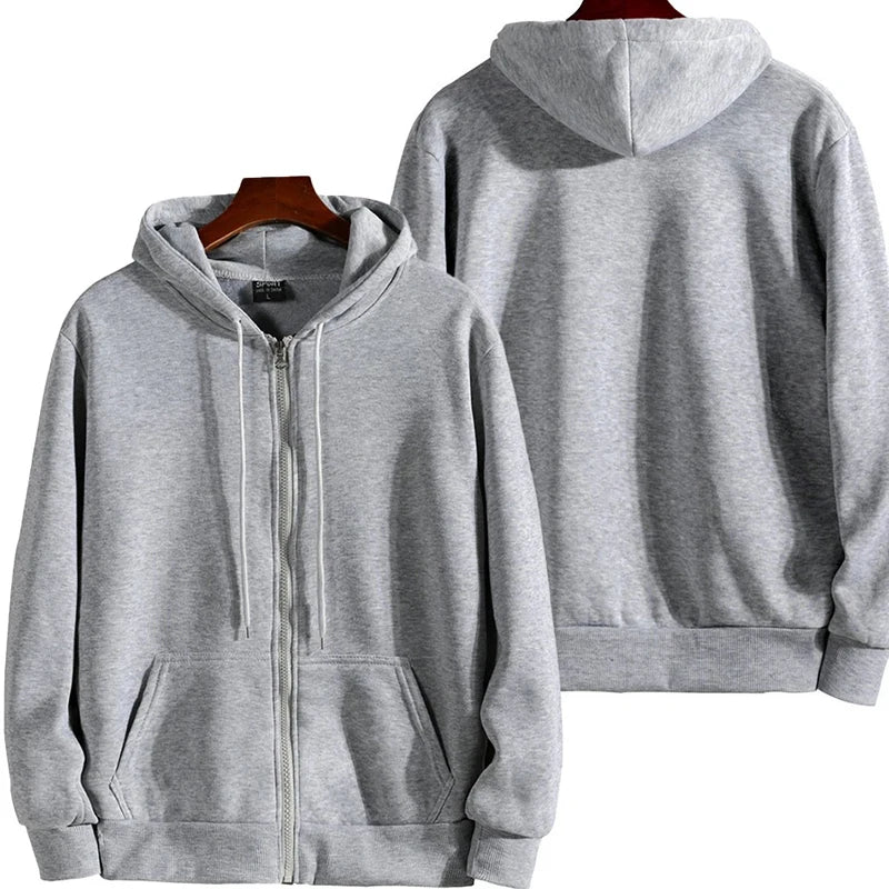 Men's Long Sleeve Hooded Sweatshirt Fashion Casual Male Outfit Sportwear Loose Fit Clothes