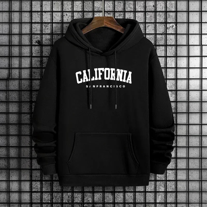 Men's Californian sweatshirt, urban streetwear style