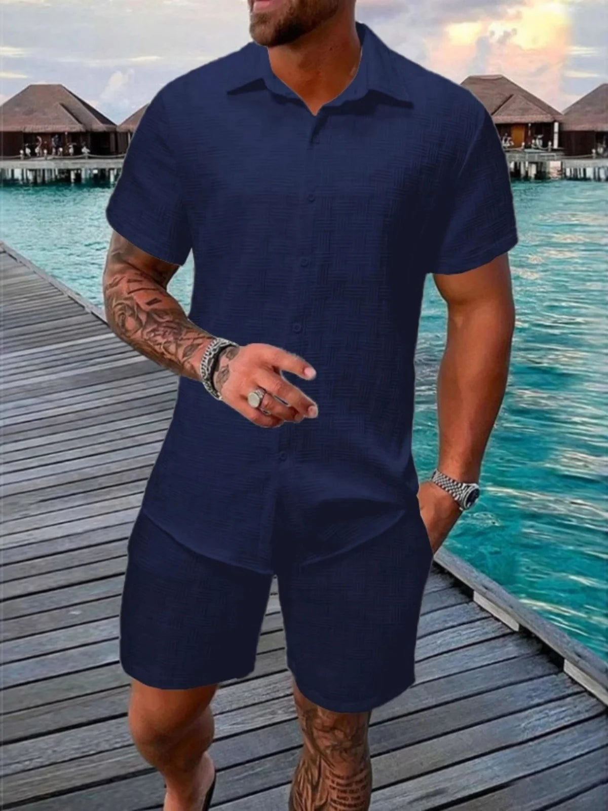 Men's casual summer wear, stylish, sporty
