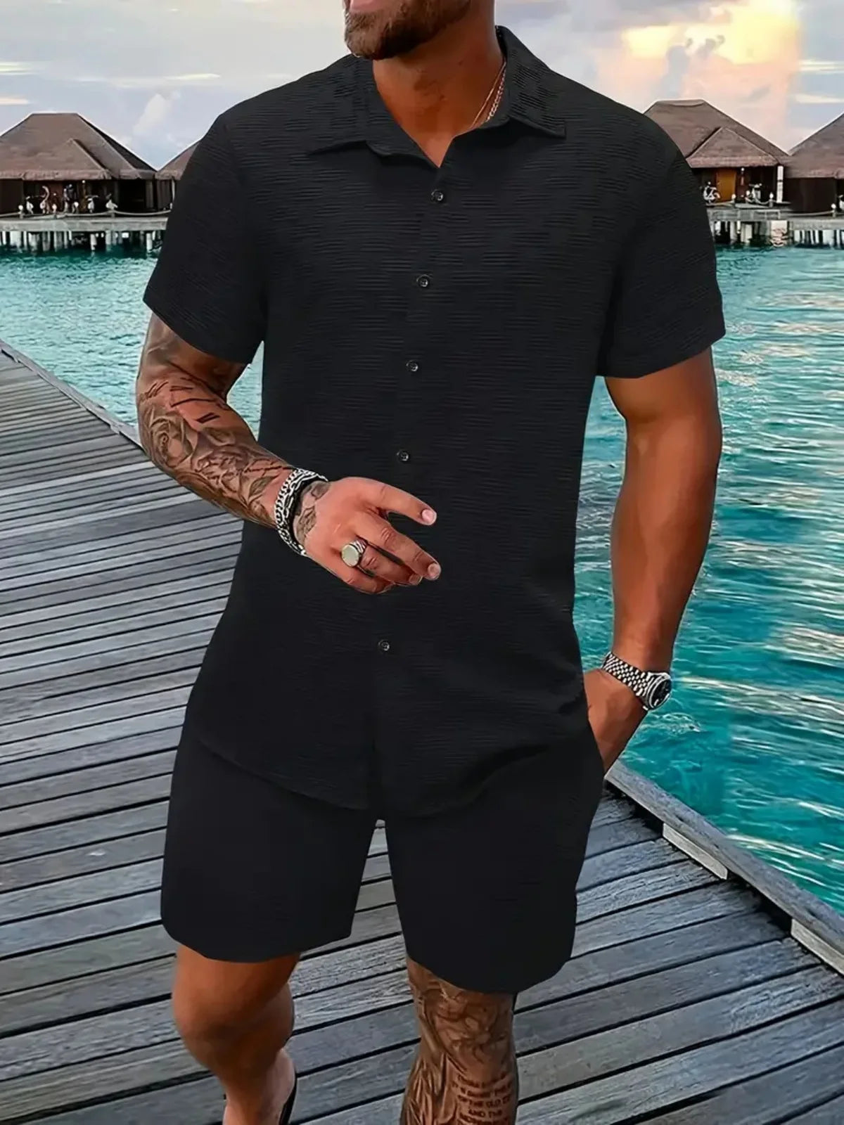 Men's casual summer wear, stylish, sporty