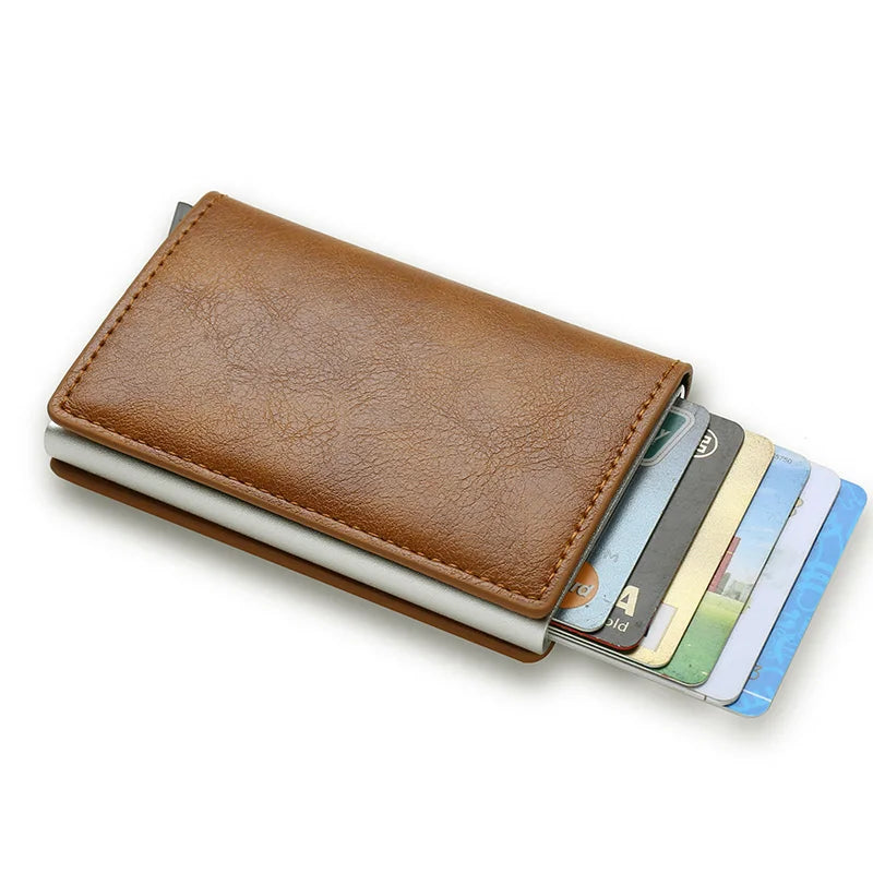 Men's aluminum wallet, card holder and slim wallet