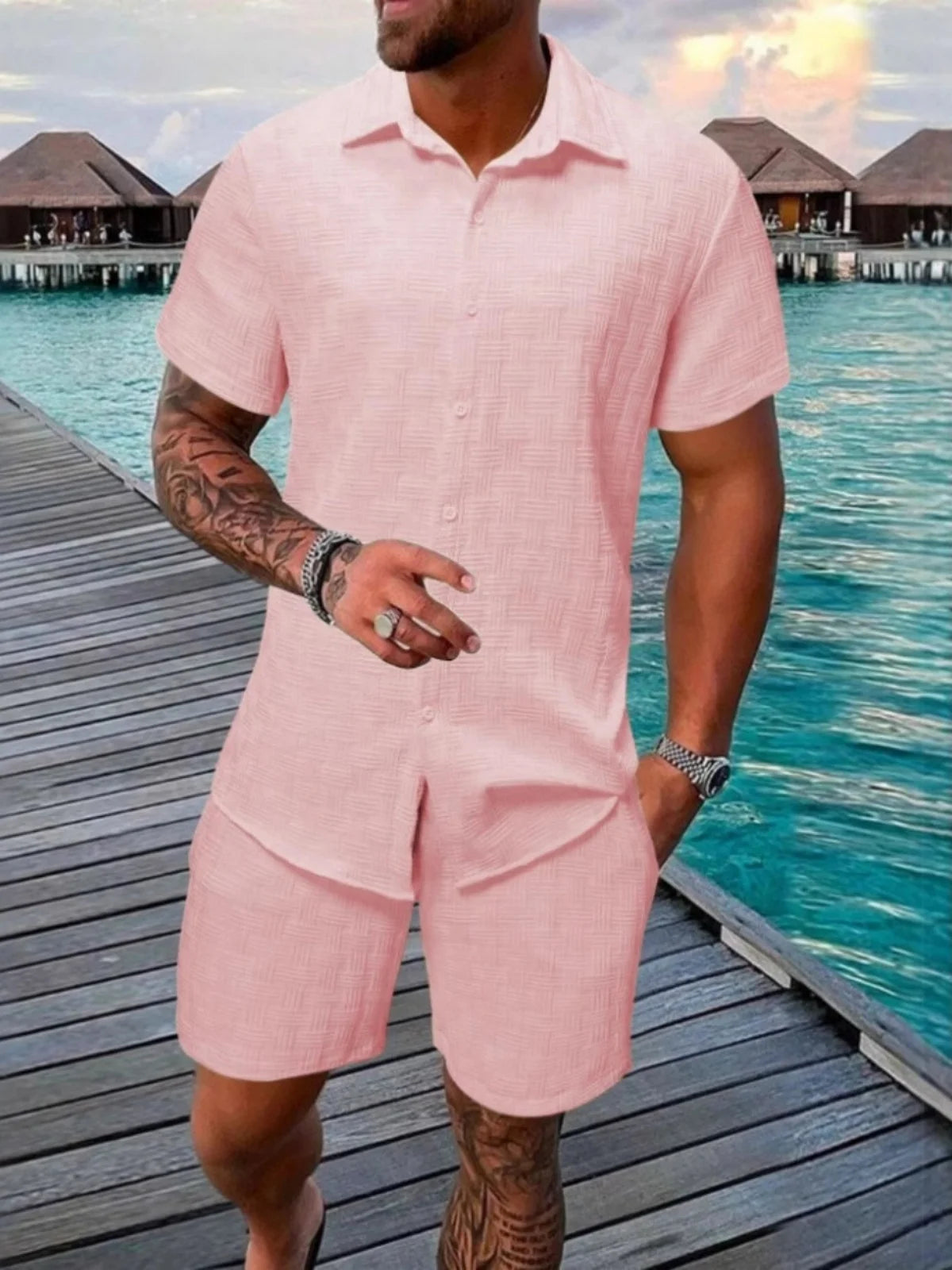 Men's casual summer wear, stylish, sporty