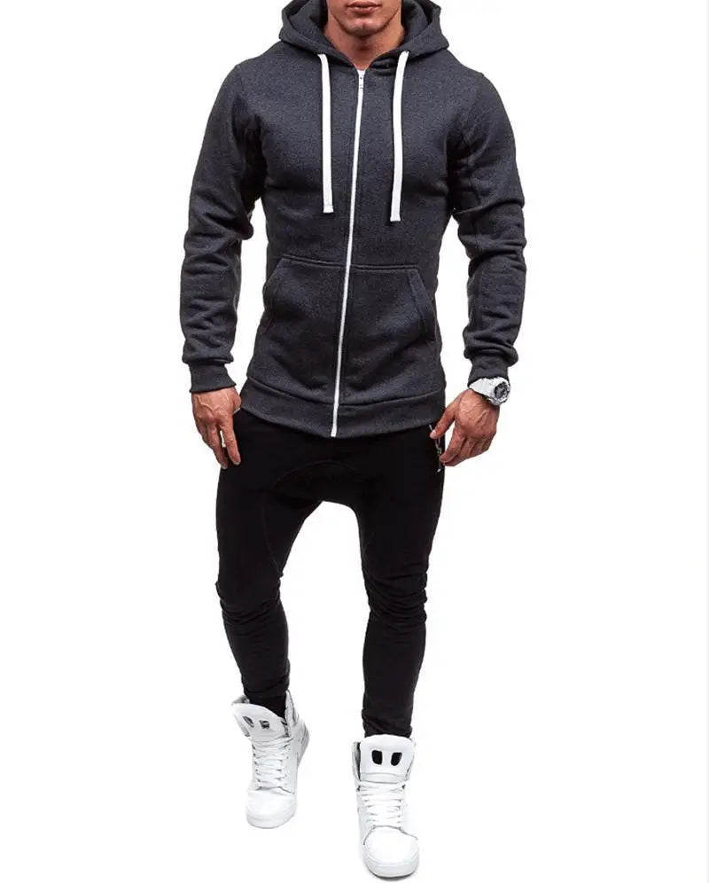Men's Zip-Up Hoodie Sweatshirt