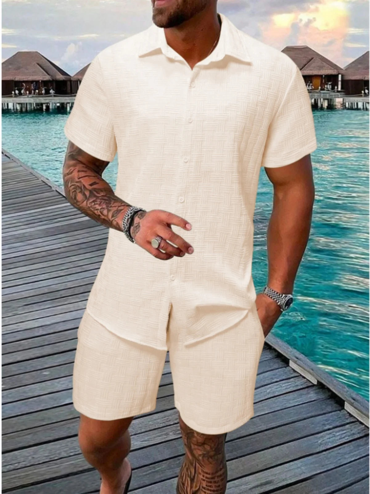 Men's casual summer wear, stylish, sporty