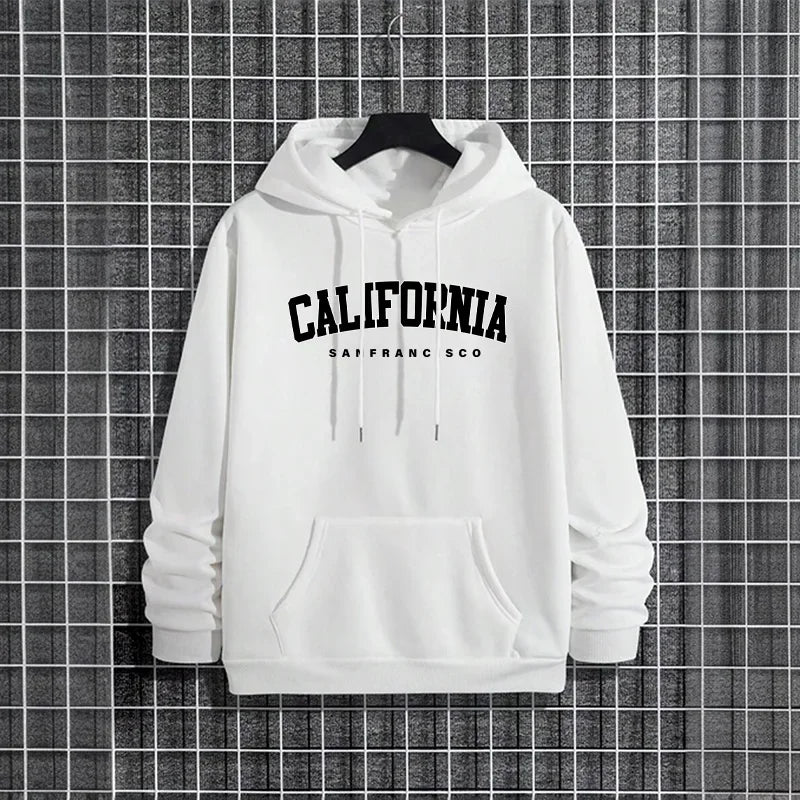Men's Californian sweatshirt, urban streetwear style
