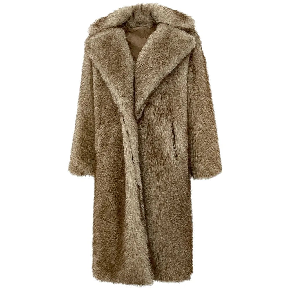 Long Faux Fur Coat