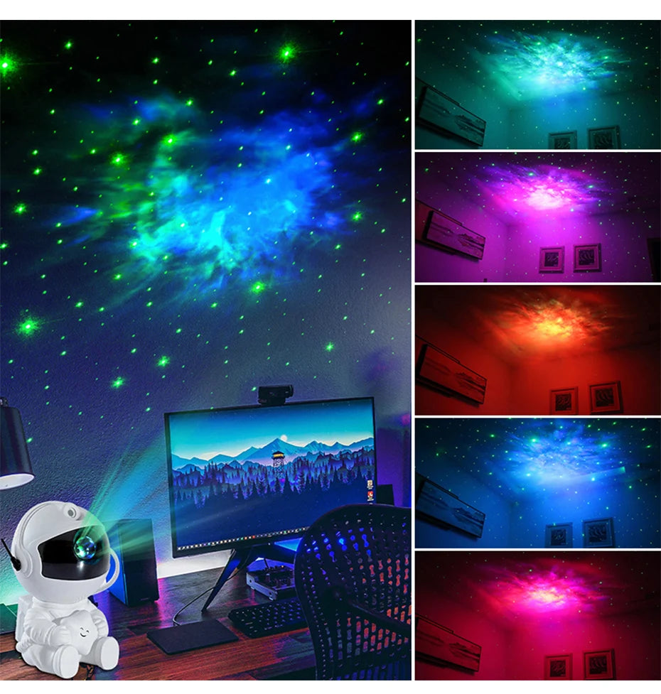 Astronaut Projector Galaxy Star LED Night Light